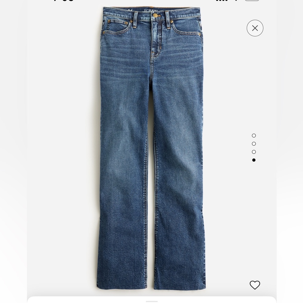 Slim demi boot jean in Agnes wash